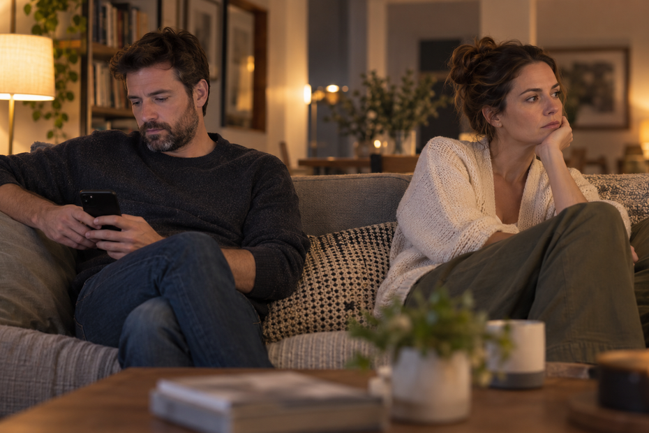 Toujours les mêmes disputes dans le couple : un couple en désaccord dans son salon